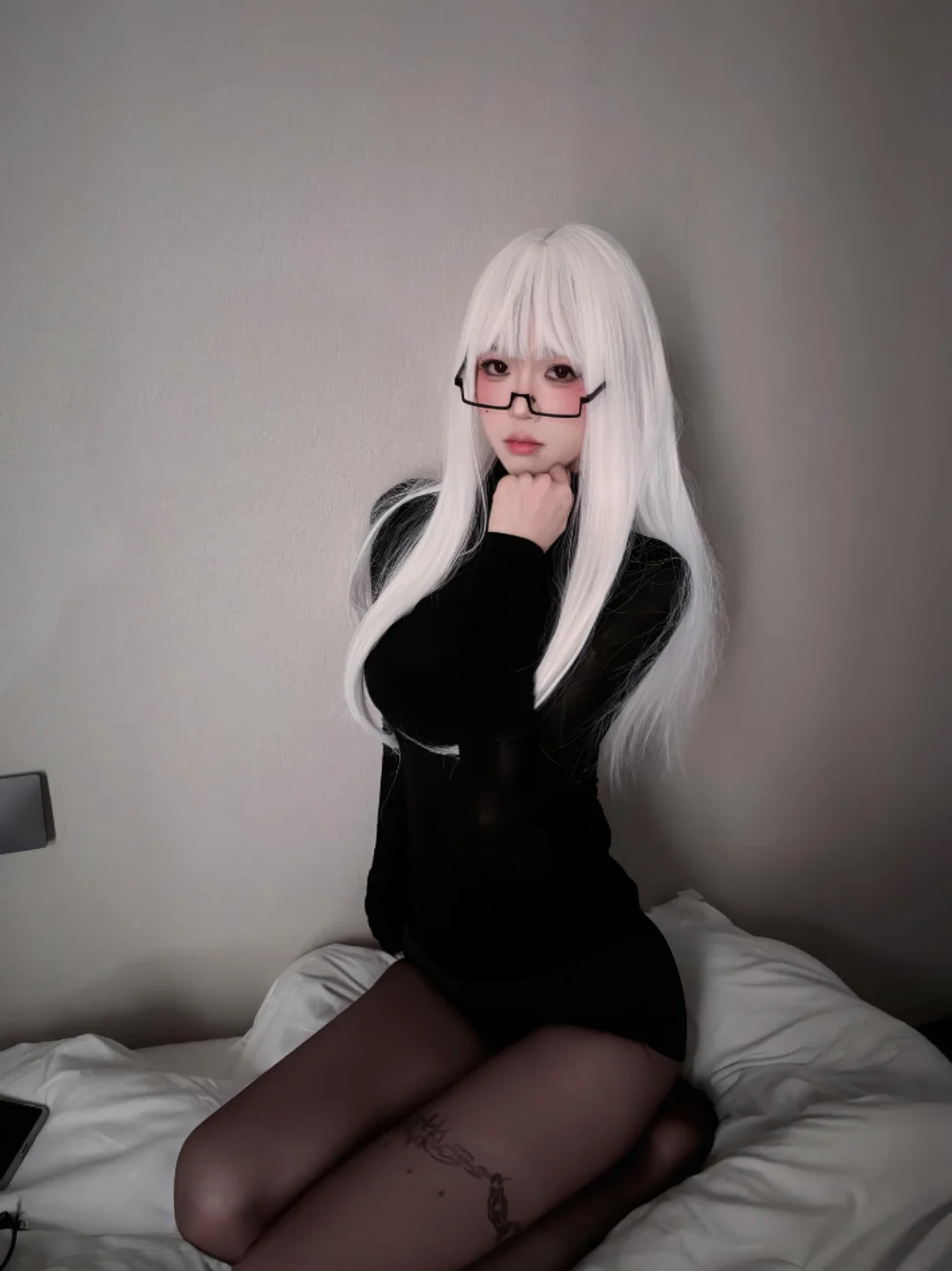 麻薯大王 - No.001 暗夜纯白 [52P-91MB] tg@simisebaisi 【丝足阁】009.webp